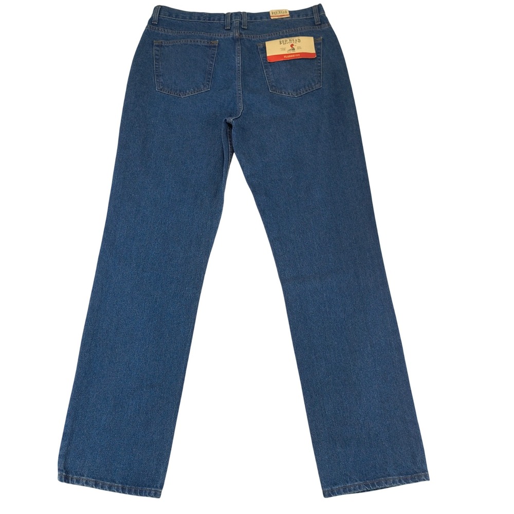 Red Head Mens Classic Fit Stonewash Denim Jeans Blue 38x36 Dungarees Slacks Pant